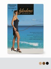 ABSOLUTE SUMMER 8 Aut. (чулки) Filodoro Чулки Playa (Бежевый);Tea (Бежевый);Nero (Черный)