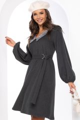 П8296 LT Collection Платье темно-серый