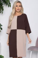 П10677 Платье LADY TAIGA Коричневое
