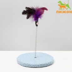 Дразнилка на основании «Фестивальная», 15 см, тёмно-фиолетовая/светло-голубая