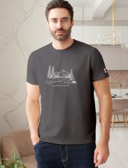 546515 VILATTE Футболка серый_outdoor