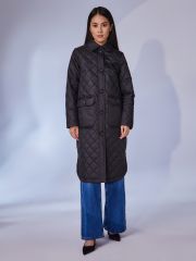 31902 черный Плащ женский HOOPS