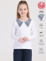395554 Апрель Лонгслив белый