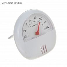 1430095 Термометр универсальный, механический, крепление магнит, d=5.5 см, белый