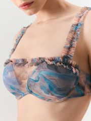 Бюстгальтер 31204111407 синий принт Infinity Lingerie
