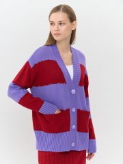 Кардиган женский 5242-1789 ирис/красный VAY