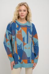 9242-94137-4300851/3600588/1800445 Джемпер NEWVAY Грозовое небо/Деним/Абрикосовый пунш