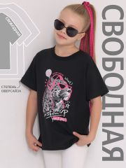 457828 Апрель Футболка черный
