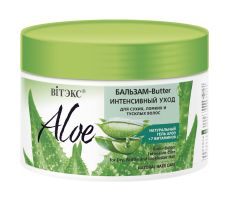 027534  Vitex Aloe 97%. Бальзам-butter с алоэ «Интенсивный уход» для сухих, ломких и тусклых волос, 300 мл