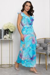 548789 LT Collection Платье бирюза