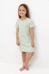 CROCKID Сорочка К 1180 зеленая лилия, ландыши