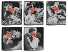 Тетрадь 48 л. А5 клетка скрепка LOREX VINTAGE LOVE мелованный картон, запечатка форзаца, soft touch, выборочный УФ-лак