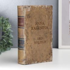 Шкатулка книга-сейф «Анна Каренина. Лев Толстой», дерево, искусственная кожа, 21×13×5 см