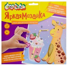 Набор д/тв. яркая мозаика Каляка-Маляка ЖИРАФ 20х20 см 3+