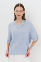 9241-94039-392664 Джемпер NEWVAY Хрустальный голубой