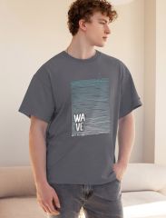 536954 VILATTE Футболка серый_wave