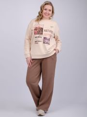 526672 Malina Костюм бежевый/какао
