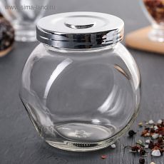 3908642Банка для сыпучих продуктов «Блеск», 200 мл, 9×6,5×10 см