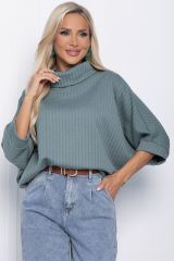446086 LT Collection Блуза зеленый (оттенок пыльная мята)