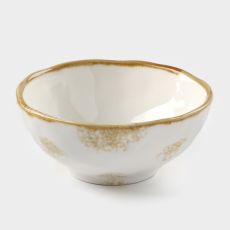 Салатник Доляна Organic Gold, 320 мл, d=12.5 см, фарфор, белый
