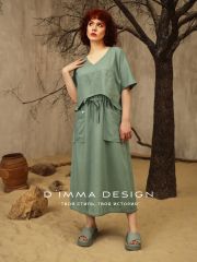 526851 DIMMA Платье Ментоловый