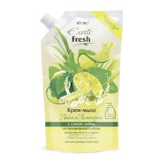 027158 Vitex Exotic Fresh Juise. Крем-мыло «Лайм и лемонграсс» 750мл , дой-пак