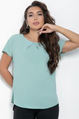 442536 LT Collection Блуза зеленый (оттенок мятный)