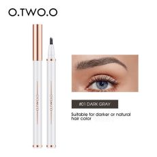 Маркер для бровей O.TWO.O Triple Brow Pen Dark Grey №1 2 ml