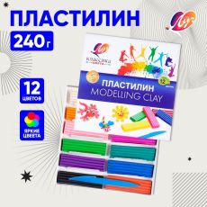 Пластилин 12 цветов 240 г «Классика» 1026948