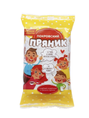 Пряник в белой молочной глазури с начинкой варёное сгущенное молоко и грецкий орех (100 гр) ШТУЧНО