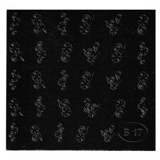 Наклейки для дизайна ногтей Esmalte B 17 серебро