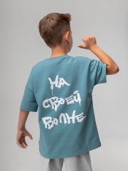 492285 Bodo Футболка деним (белый)