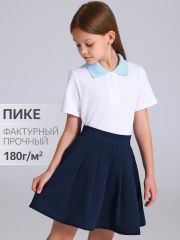 541231 Апрель Футболка белый+светло-голубой