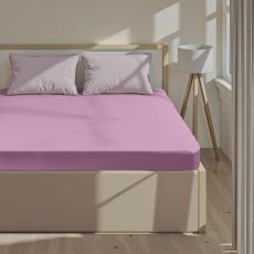 АКЦИЯ! ЦЕНА ЗА 3 ШТ! Простыня на резинке Этель 160*200*25, цв.сиреневый, 100% хлопок, поплин 125г/м2