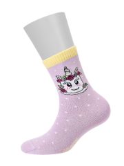 Omsa Носки OMSA kids Calzino 22P40 (Единорожка) Lilla (Фиолетовый)