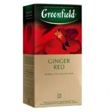 Чай травяной Гринфилд Ginger Red фруктовый чай в пакетиках, 25 шт