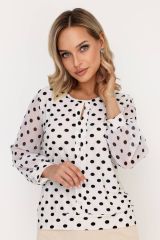 454692 RISE Блузка Молочный