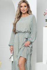 П5774 LT Collection Платье оливковый