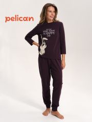 461155 PELICAN Пижама Сливовый