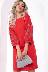 П11587 Платье LADY TAIGA Красное