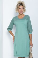 П12155-10 LT Collection Платье фисташковый