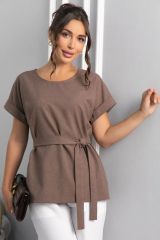 546021 LT Collection Блуза коричневый