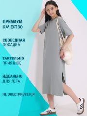 433143 Апрель Платье серый