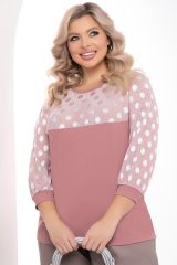 Б8193 LT Collection Блуза пыльно-розовый