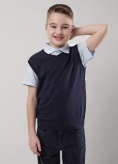 544192 CLEVER Жилет т.синий