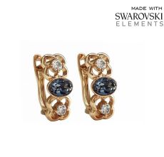Серьги с кристаллами Swarovski