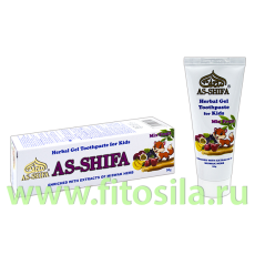 Зубная паста гелевая для детей со вкусом фруктовый микс 50 гр AS-SHIFA Miswak Herbal