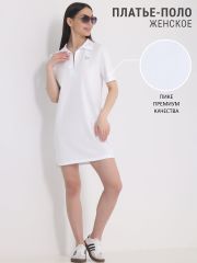418086 Апрель Платье белый