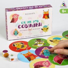 2011370 Настольная семейная игра «Ох уж эти совушки»