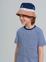 537803 PLAYTODAY Панама тёмно-синий,белый,бежевый